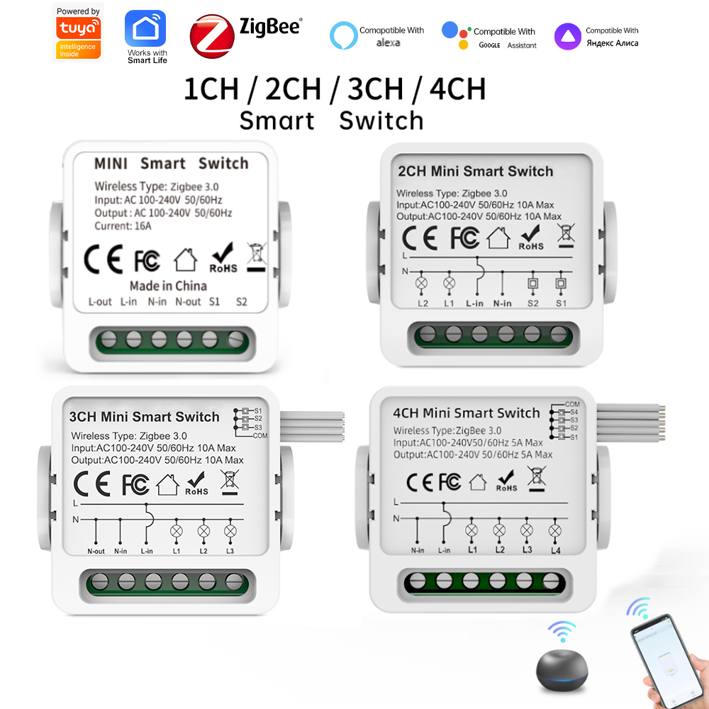 مفتاح ذكي Tuya Zigbee 3.0 بـ 1 - مراجعة Smart Relay Tuya وسعره